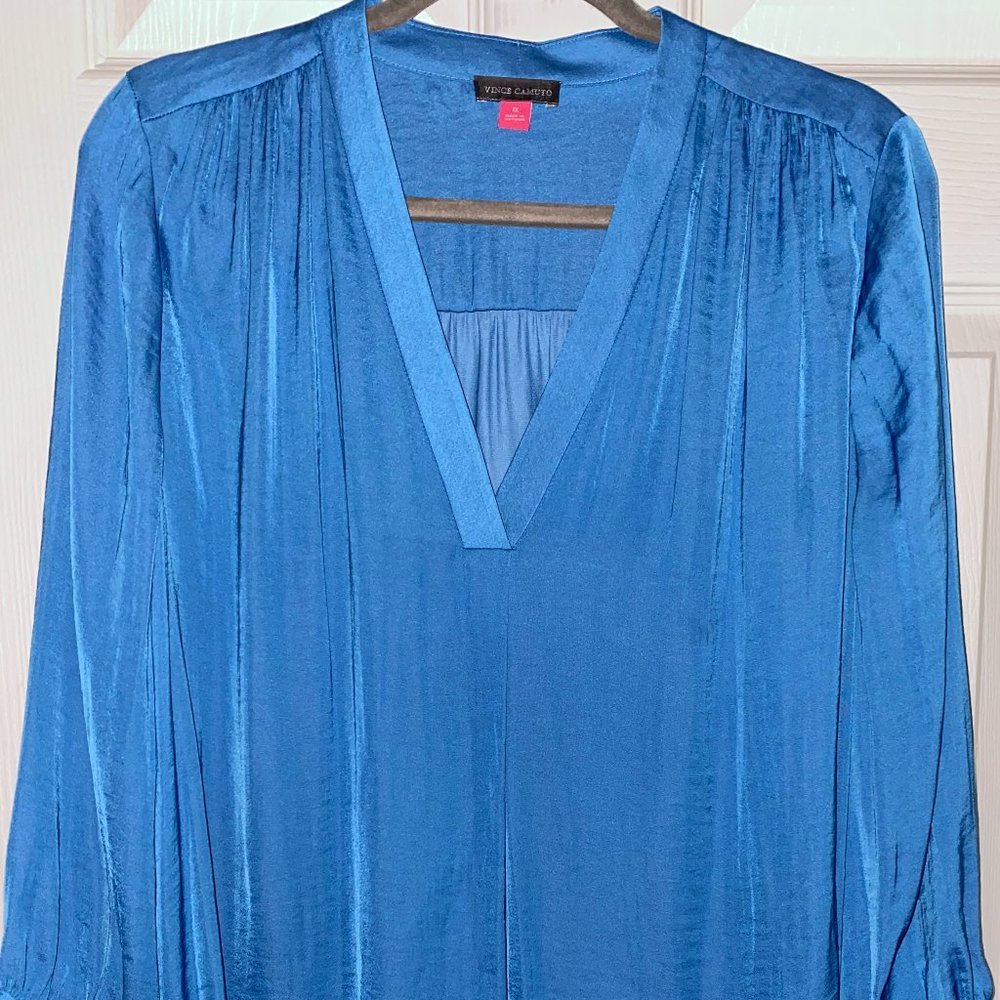 Vince Camuto Royal Blue Long Sleeve Top - Like New